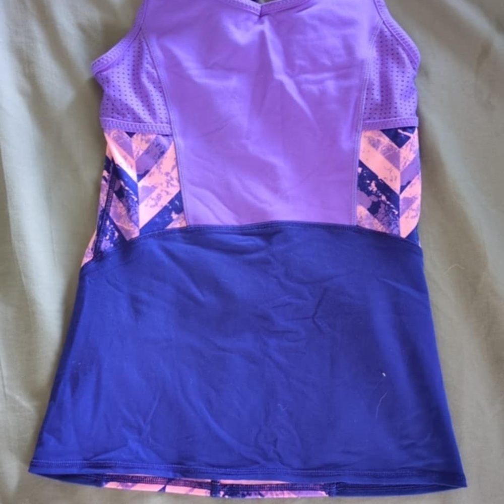 Purple and Blue Athletic Tank Top